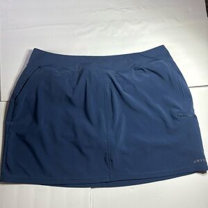 Orvis woman’s blue‎ skort athleasiure golf tennis travel size XXL